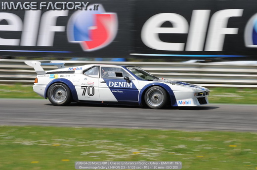 2008-04-26 Monza 0813 Classic Endurance Racing - Gibier - BMW M1 1979